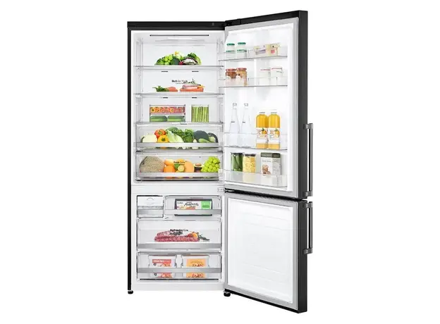 Refrigerator LG GR-B589BQCM.AMCQMER Bottom Freezer, 446 L, No Frost, Inverter, Black, 4 image