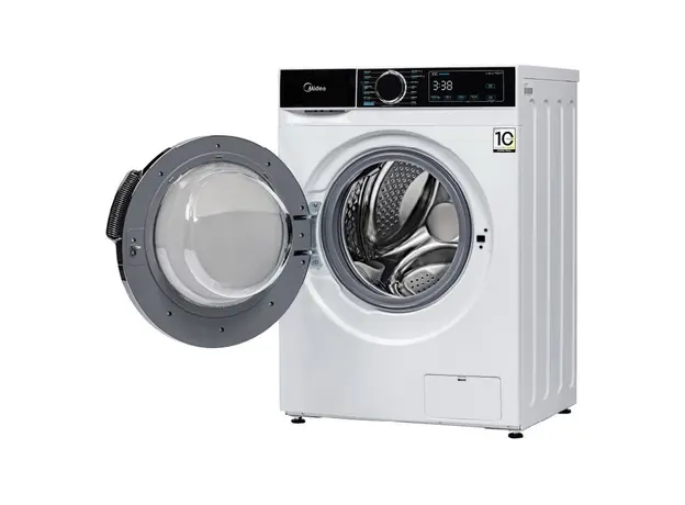 Washing Machine Midea MFA01W70B/W, 7 kg, 1200 rpm, A+++, 14 Programs, Steam Wash, 40 cm, White, 2 image