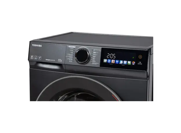 Washing Machine Toshiba TW-BN90C4UZ(MK), 8 kg, 1400 rpm, Inverter, 47 cm, Grey, 4 image