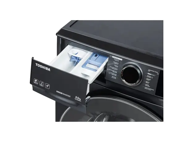 Washing Machine Toshiba TW-BN90C4UZ(MK), 8 kg, 1400 rpm, Inverter, 47 cm, Grey, 5 image