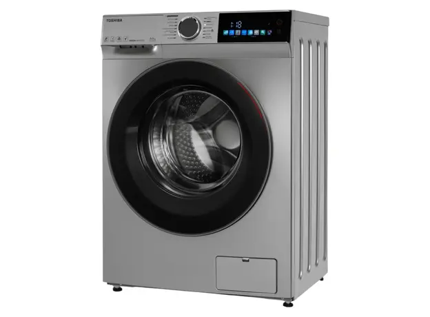 Washing Machine Toshiba TW-BN90C4UZ(SK), 8 kg, 1400 rpm, Inverter, 47 cm, Silver
