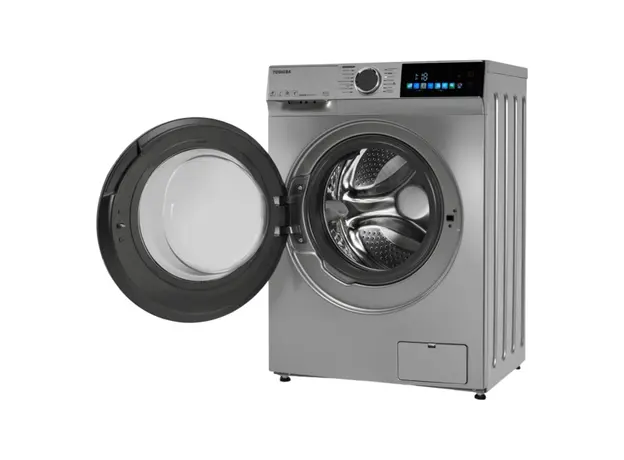 Washing Machine Toshiba TW-BN90C4UZ(SK), 8 kg, 1400 rpm, Inverter, 47 cm, Silver, 4 image