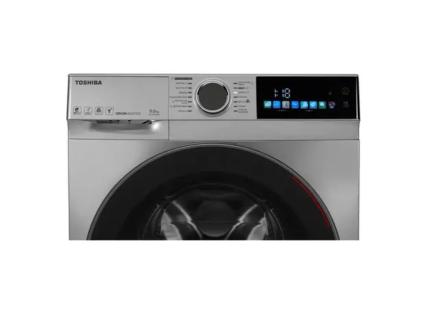 Washing Machine Toshiba TW-BN90C4UZ(SK), 8 kg, 1400 rpm, Inverter, 47 cm, Silver, 5 image