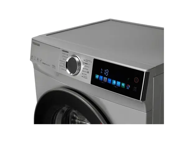 Washing Machine Toshiba TW-BN90C4UZ(SK), 8 kg, 1400 rpm, Inverter, 47 cm, Silver, 6 image