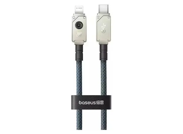 Cable Baseus P10355803221-01 Unbreakable Series Fast Charging Data Cable Type-C to Lightning 20W 2m Stellar White, 2 image