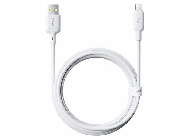 Cable Baseus Silky Fast Charging Data Cable USB-A to USB-C 3A 1m P10377703213-02 White