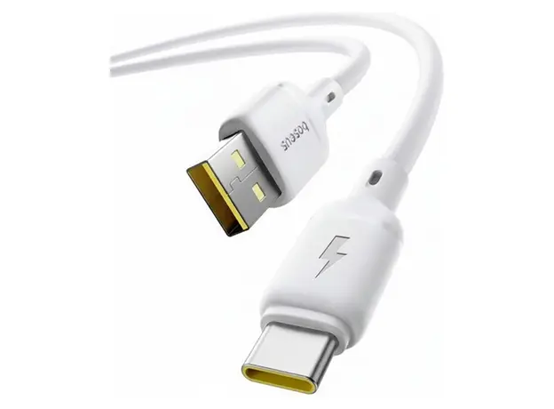 Cable Baseus Silky Fast Charging Data Cable USB-A to USB-C 3A 1m P10377703213-02 White, 3 image