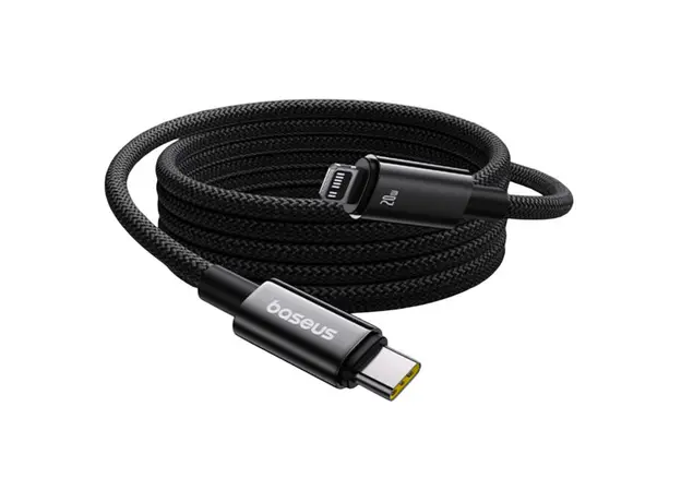 Cable Baseus Tungsten Gold Magnetic Charging Cable USB-C to Lightning 20W 1m P10319805111-01, Cluster Black, 2 image
