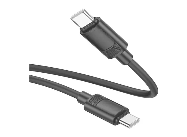 Cable Hoco X122 Benefit USB-C to USB-C, 60W, Silicone, 1 m, Black, 4 image