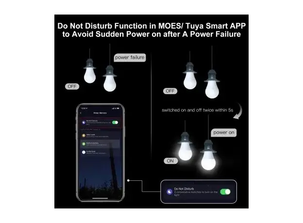 Smart Bulb Moes WB-TDA14-RCW-E27-MS, Wi-Fi, E27, 14W, 1521 lm, RGB + 2700-6500K, White, 12 image