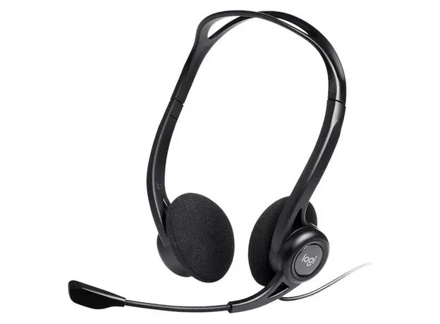 Headset Logitech Corded Stereo Headset PC960 USB 981-000100 Black