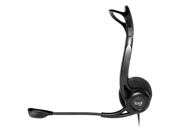 Headset Logitech Corded Stereo Headset PC960 USB 981-000100 Black, 3 image
