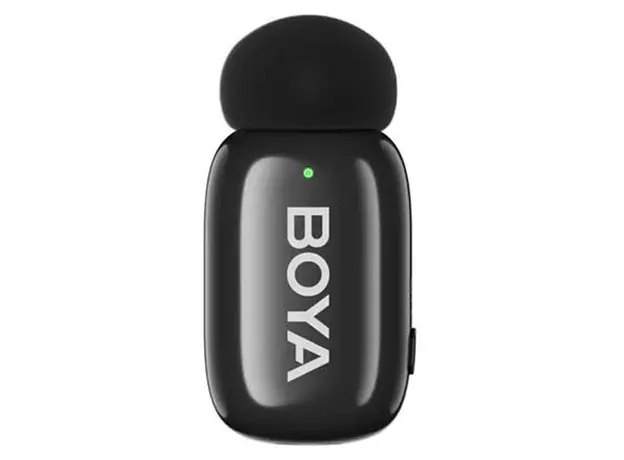 Microphone BOYA mini 2-02 Ultracompact 2.4GHz Wireless Microphone System Combo, 2 TX + USB-C RX + Charging Case, Black, 3 image