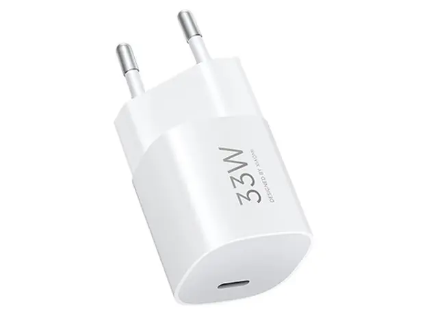 Mobile Charger Xiaomi 33W Nano Power Adapter, 33W, Type-C, GaN, White, 2 image