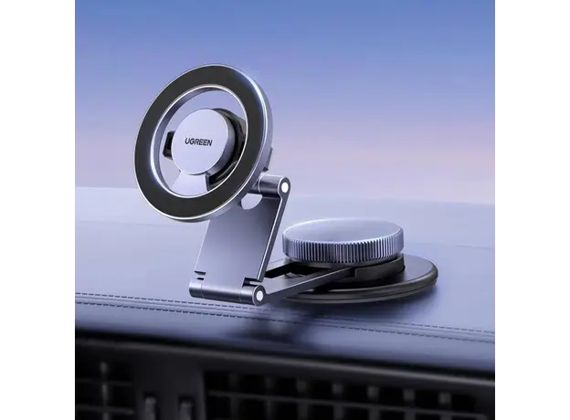 Car Phone Holder UGREEN LP865 (45577), Dashboard Magnetic Car Phone Mount, Gray, 3 image