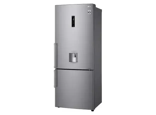 Refrigerator LG GC-GR-F589BLCM.APZQMER Bottom Freezer, 446 L, Smart Inverter, DoorCooling+, Water Dispenser, Wi-Fi, Platinum Silver, 2 image