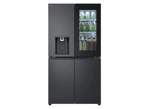 Refrigerator LG GR-X24FFCAB.AEVQMER Side-by-Side, 427 L, No Frost, Inverter, Dispenser, InstaView, Door-in-Door, Dark Grey, 3 image