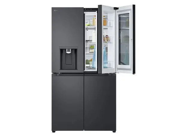 Refrigerator LG GR-X24FFCAB.AEVQMER Side-by-Side, 427 L, No Frost, Inverter, Dispenser, InstaView, Door-in-Door, Dark Grey, 4 image