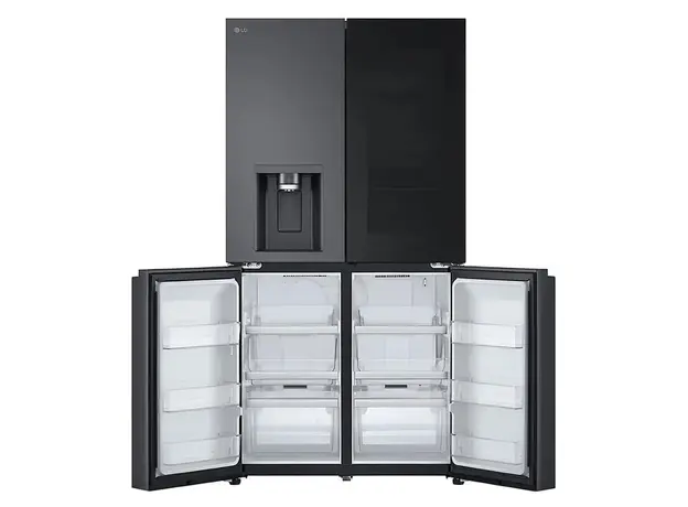 Refrigerator LG GR-X24FFCAB.AEVQMER Side-by-Side, 427 L, No Frost, Inverter, Dispenser, InstaView, Door-in-Door, Dark Grey, 5 image