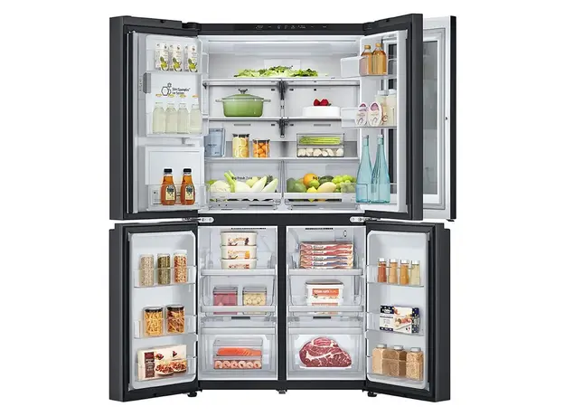 Refrigerator LG GR-X24FFCAB.AEVQMER Side-by-Side, 427 L, No Frost, Inverter, Dispenser, InstaView, Door-in-Door, Dark Grey, 6 image