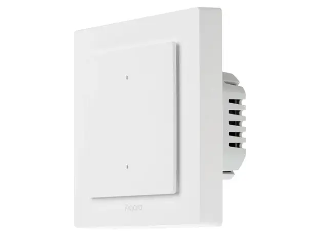 Smart Light Switch Aqara Light Switch H2 EU, 2 Buttons, 1 Channel, Thread/Zigbee, Matter, White, 2 image