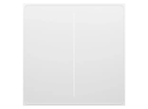 Smart Switch Moes WS-SF-EU2-WH-MS Star Feather, Wi-Fi, 2 Gang, Touch, Neutral Wire Required, White