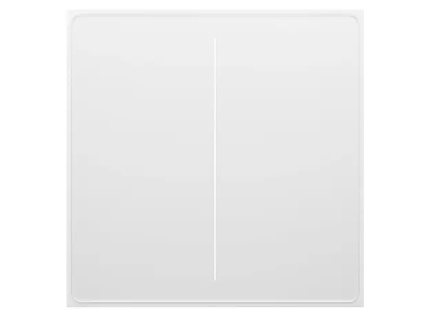 Smart Switch Moes WS-SF-EU2-WH-MS Star Feather Wi-Fi Smart Switch, 2 Gang, Neutral Wire, White