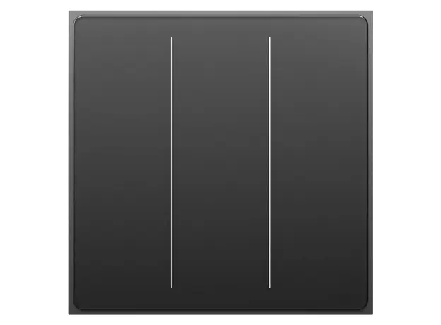 Smart Switch Moes WS-SF-EU3-GY-MS Star Feather, Wi-Fi, 3 Gang, Touch, Neutral Wire Required, Grey