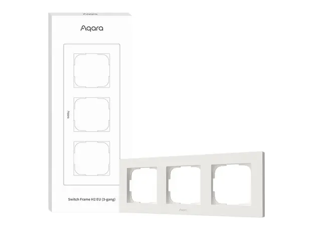 Switch Frame Aqara Switch Frame H2 EU 3 Gang, 3-Gang, White, 2 image