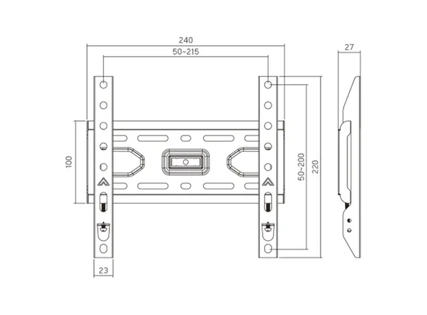 TV Mount Vertex VX-TV-WM02F Fixed TV Wall Mount 13"-43", 2 image