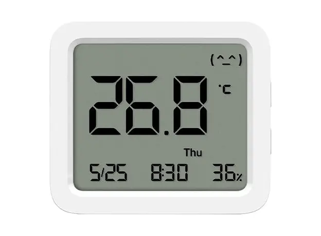 Temperature and Humidity Monitor Xiaomi MJWSD06MMC Smart Temperature and Humidity Monitor 3 Mini, Bluetooth 5.0, White