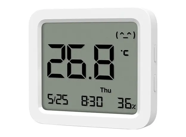 Temperature and Humidity Monitor Xiaomi MJWSD06MMC Smart Temperature and Humidity Monitor 3 Mini, Bluetooth 5.0, White, 2 image
