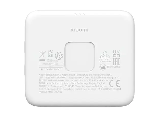 Temperature and Humidity Monitor Xiaomi MJWSD06MMC Smart Temperature and Humidity Monitor 3 Mini, Bluetooth 5.0, White, 3 image