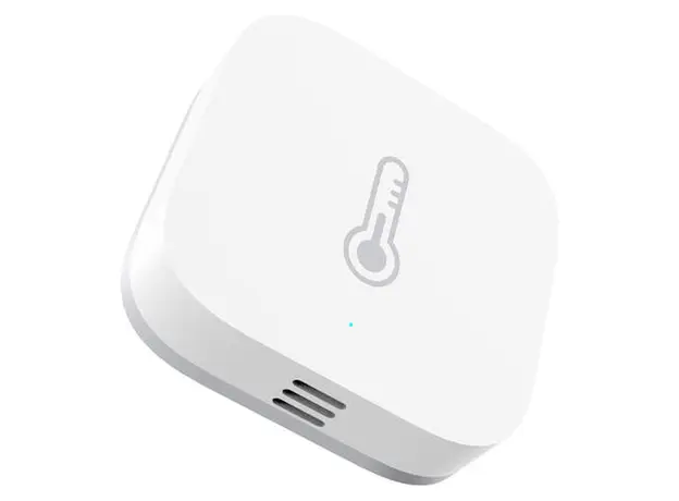 Temperature and Humidity Sensor Aqara Temperature and Humidity Sensor T1 TH-S02D, Zigbee 3.0, CR2032, White, 3 image