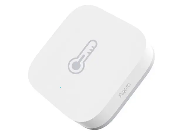 Temperature and Humidity Sensor Aqara Temperature and Humidity Sensor T1 TH-S02D, Zigbee 3.0, CR2032, White, 4 image