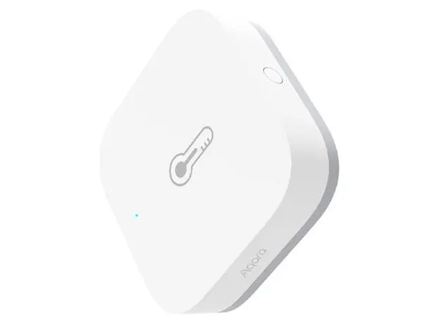 Temperature and Humidity Sensor Aqara Temperature and Humidity Sensor T1 TH-S02D, Zigbee 3.0, CR2032, White, 5 image