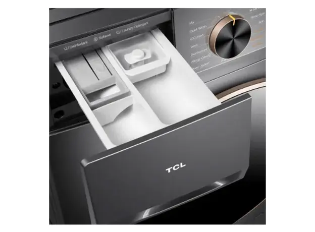 Washing machine with dryer TCL C2110WDG, 10/6 kg, 1200 RPM, Direct Drive, steam washing, dark gray, 7 image