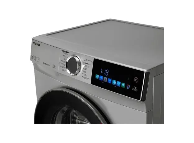 Washing Machine Toshiba TW-BN80C2UZ(SK), 7 kg, 1200 rpm, Inverter, 40 cm, Silver, 4 image