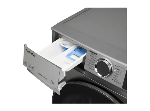 Washing Machine Toshiba TW-BN80C2UZ(SK), 7 kg, 1200 rpm, Inverter, 40 cm, Silver, 5 image