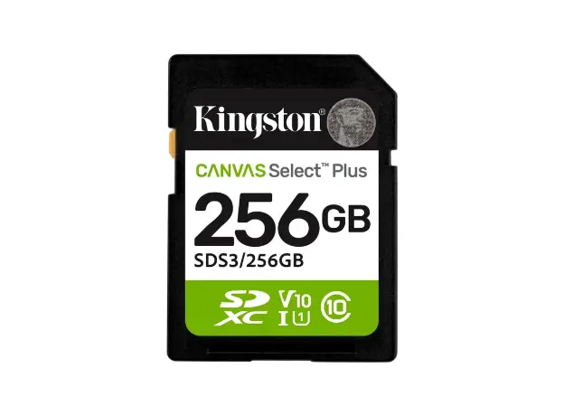 Kingston 256GB Canvas Select Plus SD memory card
