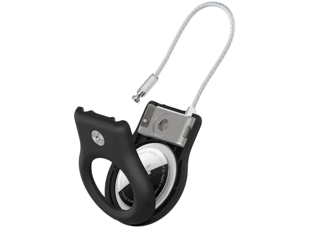 AirTag Holder BELKIN Secure Holder with Wire Cable MSC009btBK, Black, 3 image