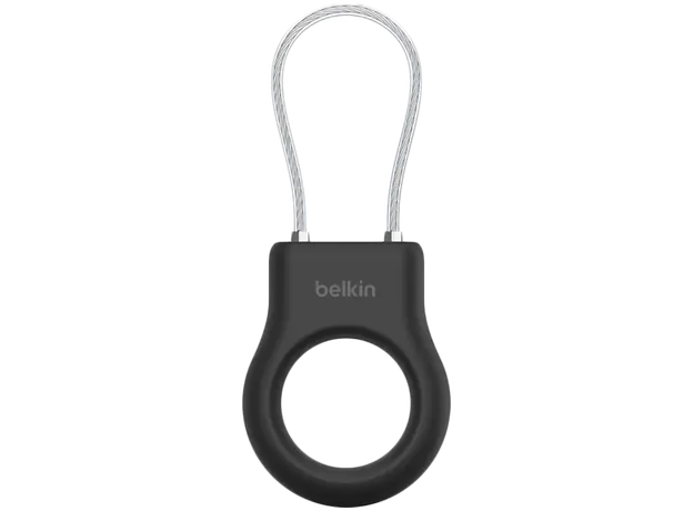 AirTag Holder BELKIN Secure Holder with Wire Cable MSC009btBK, Black