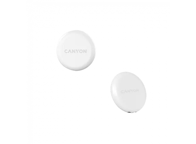 Bluetooth Tracker CANYON OnTag 1 CNE-PT01SW, Apple Find My, IP66, CR2032, White, 2 image