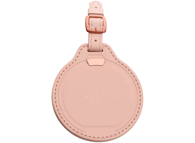 Bluetooth Tracker Satechi ST-LFALTR Vegan-Leather FindAll Luggage Tag, Apple Find My, Bluetooth 5.4, Desert Rose, 2 image