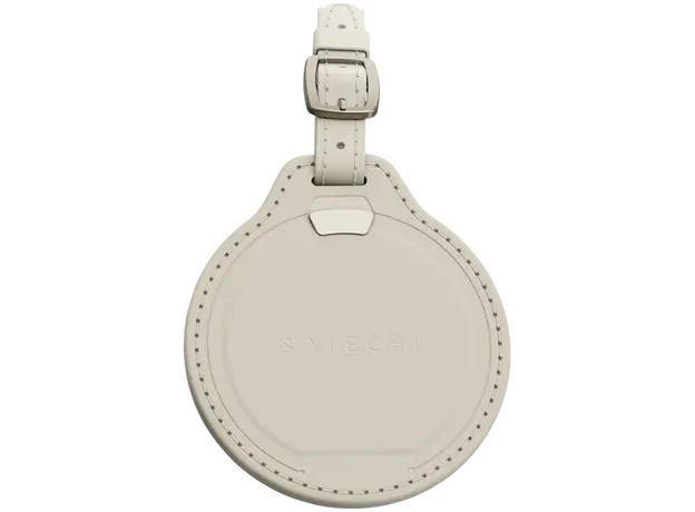 Bluetooth Tracker Satechi ST-LFALTW Vegan-Leather FindAll Luggage Tag, Apple Find My, Bluetooth 5.4, Sand, 2 image