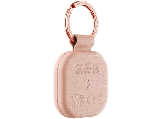 Bluetooth Tracker Satechi Vegan-Leather FindAll Keychain, Apple Find My, Desert Rose - ST-LKCFR, 2 image