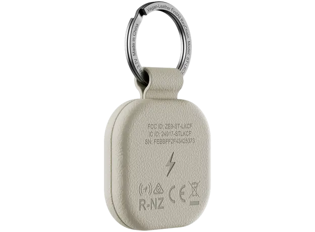 Bluetooth Tracker Satechi Vegan-Leather FindAll Keychain, Apple Find My, Sand - ST-LKCFW, 2 image