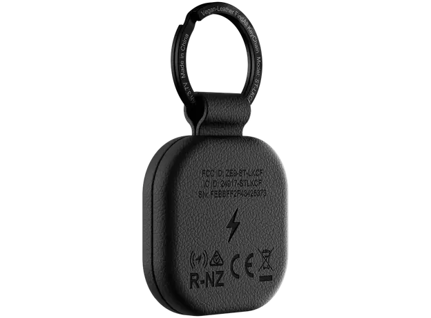 Bluetooth Tracker Satechi Vegan-Leather FindAll Keychain ST-LKCFK, Apple Find My, Black, 2 image