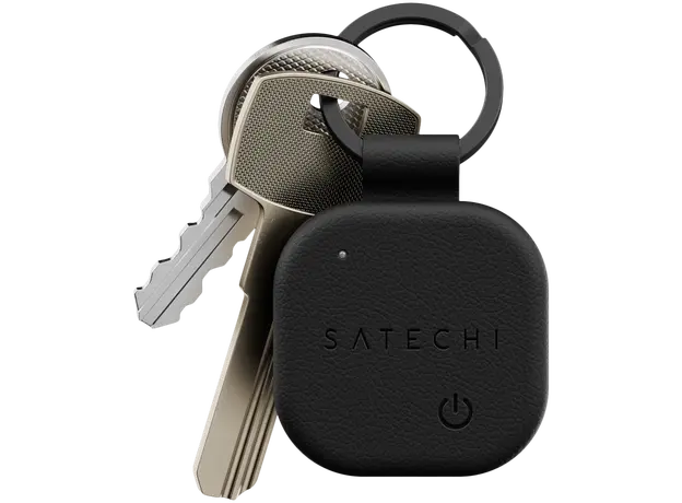 Bluetooth Tracker Satechi Vegan-Leather FindAll Keychain ST-LKCFK, Apple Find My, Black, 3 image