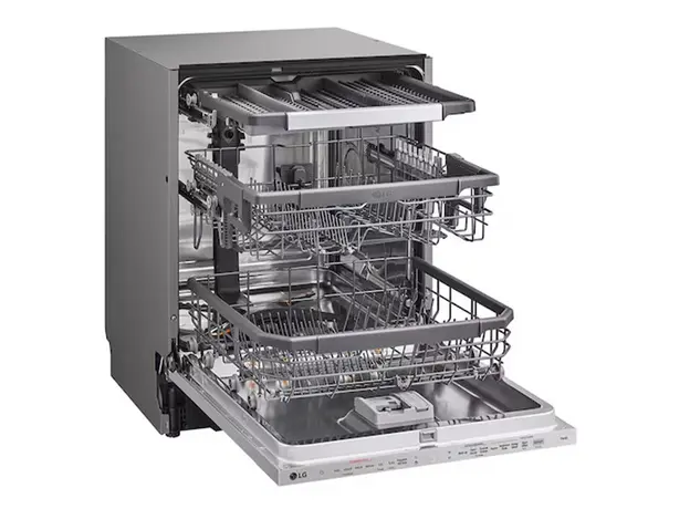 Built-in Dishwasher LG DBC435TSL.AASPMER, 14 place settings, TrueSteam, QuadWash, Inverter, Wi-Fi, 60 cm, 2 image